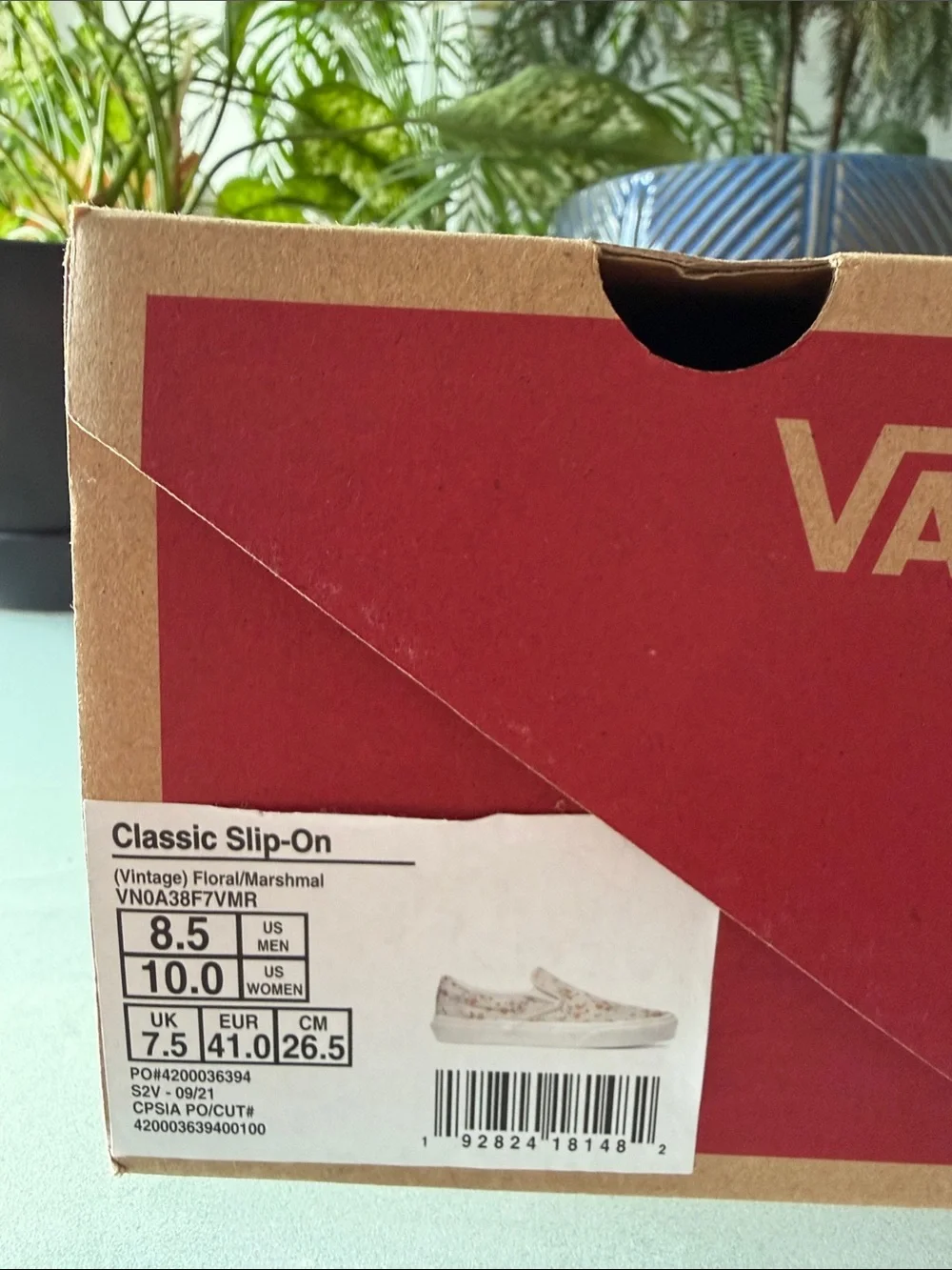 Vans Women's Slip-On Sneakers White Floral Print - Picture 6 of 6